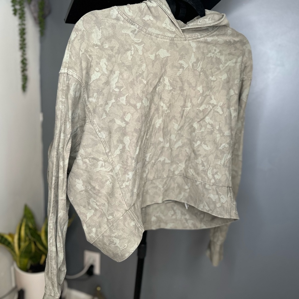 Camo Cropped Boxy Hoodie - Athleta